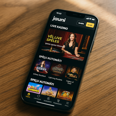Jauni Casino - Spēles mobilajā - Mobile platforma